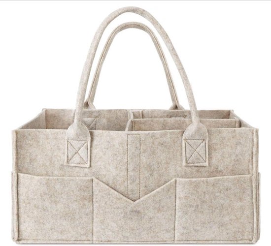 Luiertas-organizer - Draagbare baby-organizer met handvat, opbergbak voor de babykamer en auto-organizer voor meisjes en jongens - Babycadeaupakket van Merkloos