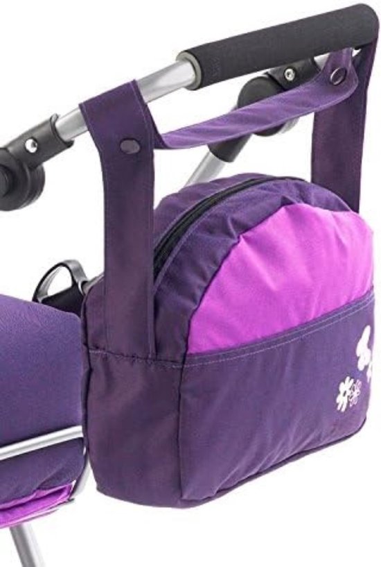 Luiertas pop - Verzorginstas pop - Luiertas speelgoed - 27 x 9 x 22 cm - Paars van DeCeuster