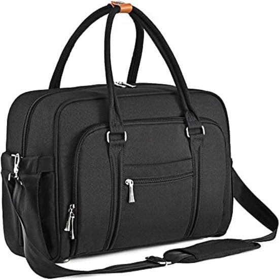 Luiertas pop - Verzorginstas pop - Pop verzorgingsset - Luiertas speelgoed - Luiertas speelgoed - 40 x 19 x 27 cm - Zwart van Dreambee