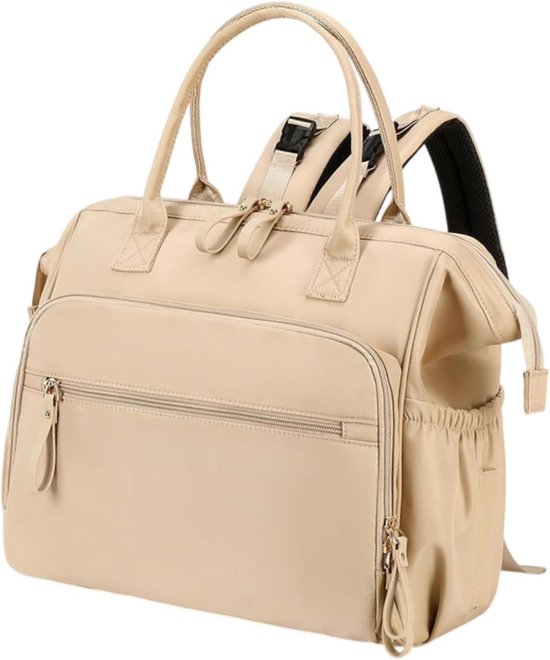 Luiertas Rugzak - Multifunctionele Luiertas Rugzak - met 14 Vakken - Grote Capaciteit Verzorgingstas voor Kinderwagen - Waterafstotende Nylon Mama Tas en Laptoprugzak 15.6 Inch - Anti-Diefstal Reistas- met Schouderriem