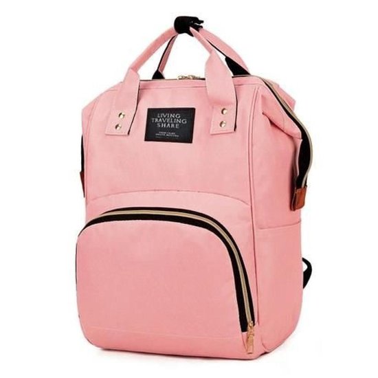 Luiertas - Trendy Verzorgingstas - Rugtas - Unisex - Premium Kwaliteit - Isolatievakken - Stijlvol - Roze van Merkloos