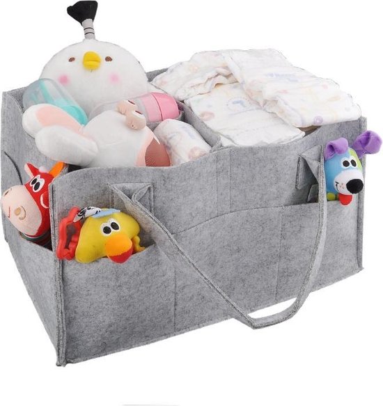 Luiertas | Voor Baby benodigdheden | Babybox |Opbergmand | Verstelbaar naar keuze van Little Dutch