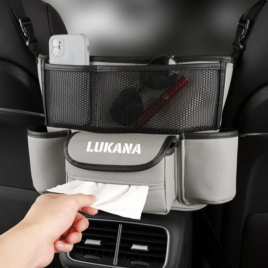 Lukana Universele Auto Organizer met Bekerhouders - Multifunctioneel - Autostoel Organizer - Achterbank van Lukana
