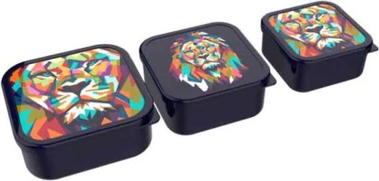 Lunch Buddies Snackbox (3-in-1) - Leeuw van Lunch Buddies