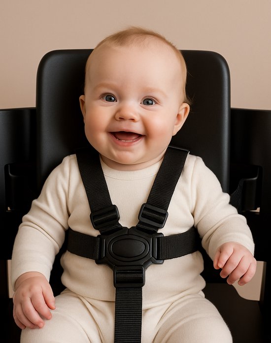 LuukyBB - Universeel Kinderstoel Tuigje - Zwart - Verstelbaar Baby Gordel Harness - Buggy Kinderwagen Riem Wipstoel Gordel - Veiligheidsgordel Riempjes Veiligheidstuigje Kind van Merkloos