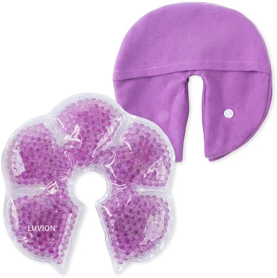 LUVION® 2 in 1 Borstcompressen - Warm/Koud - Makkelijk wasbare zoogcompressen - Stimuleert Stuwing & Melktoevoer - Verzacht pijn & zwelling van Merkloos