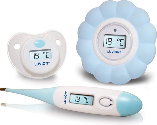 LUVION® 3 in 1 Baby Thermometer Set - Koortsthermometer - Bad / Water Thermometer - Speen Thermometer van Luvion