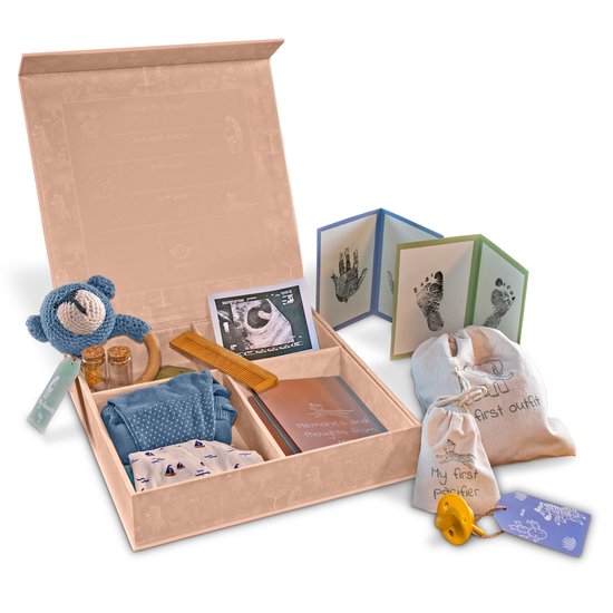 LUVION® Baby Memory Box - Herinneringsdoos - Baby Geschenkset - Kraamcadeau - Babyshower - 23 delig Cadeau - Meisje van Luvion