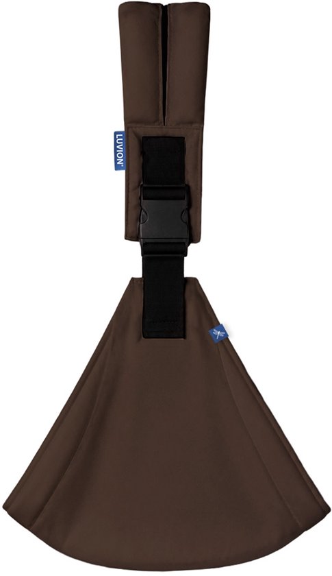 LUVION® Baby Sling FLORENCE Chestnut Brown - Heupdraagzak Baby - Ergonomische Hip Carrier - Draagzak - Tot 16 kg - Bruin
