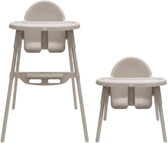 LUVION® Essential 2-in-1 Kinderstoel – Groeit mee van baby tot peuter - Beige