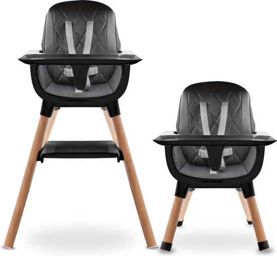 LUVION® High Chair Black - Kinderstoel van Luvion