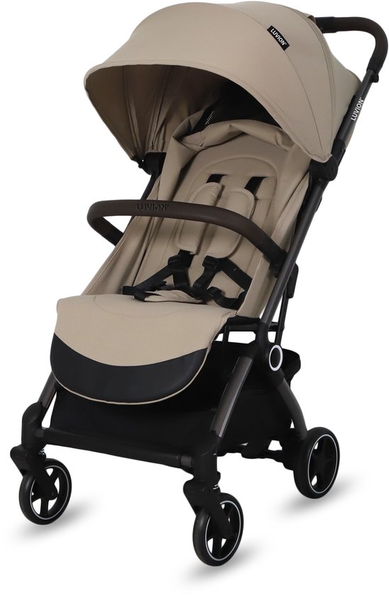 LUVION® Malmö Buggy - Compacte en comfortabele reisbuggy - Inklapbaar - Inclusief Travel Bag - Beige van Merkloos