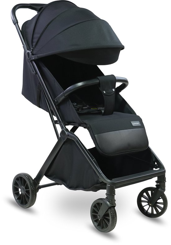 LUVION® Oslo Buggy - Plooibuggy lichtgewicht inklapbaar - Zwart - Inclusief Travel Bag van Luvion