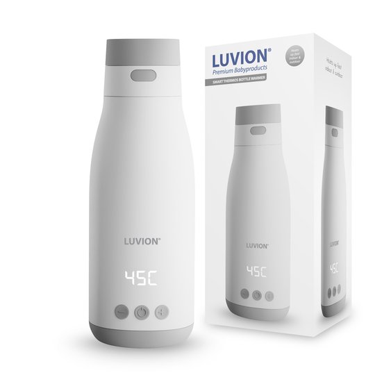 LUVION® Thermosfles Flessenwarmer - Draagbare Flesverwarmer voor onderweg én thuis - Draadloos te gebruiken om je melk op temperatuur te houden of krijgen van LUVION