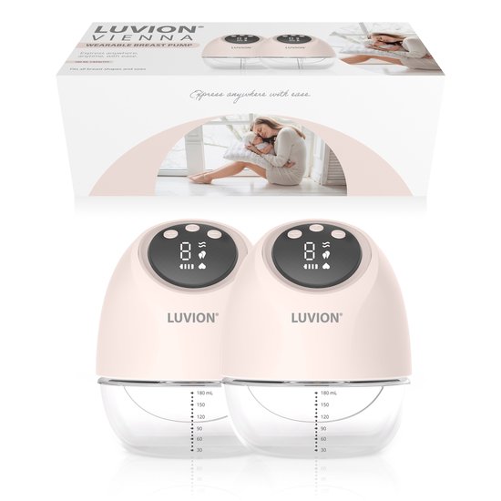 LUVION® Vienna Handsfree Elektrische Borstkolf Dubbel - Draadloze kolf voor thuis én onderweg van Luvion