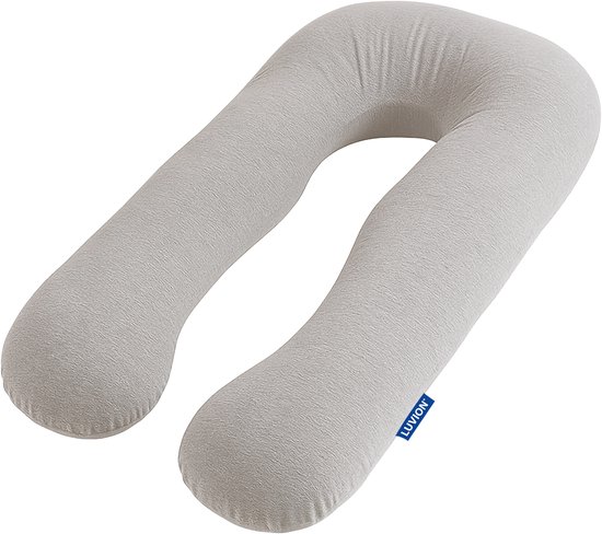 LUVION® Zwangerschapskussen XXL – Ergonomisch Zijslaapkussen & Voedingskussen – Lichaamskussen - Body Pillow - U-vorm – Verstelbaar – Wasbare Hoes van Merkloos
