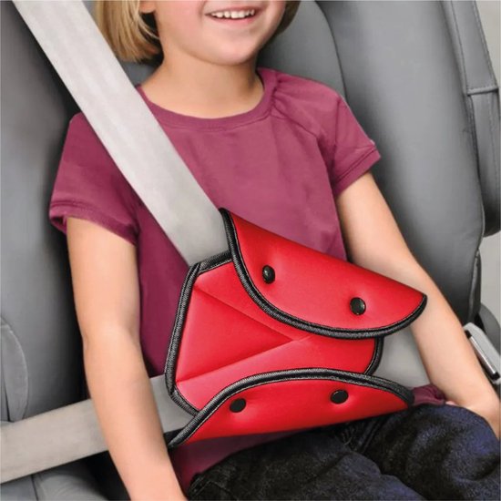 Luxe Auto Gordelhoes - Gordelbeschermer Kind - Gordelkussen Kind - Kind Veiligheid - Rood van Luxe