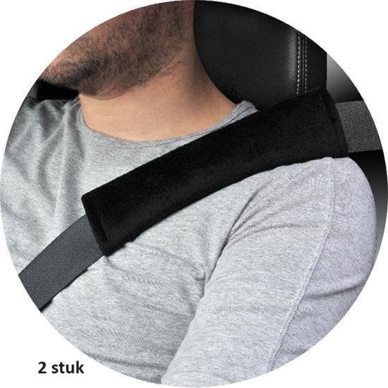 Luxe Auto Gordelhoes Set van 2 I Gordelbeschermer I Gordelkussen I Auto Veiligheid I Safety Belt Cushion Pads I Zwart van Luxe