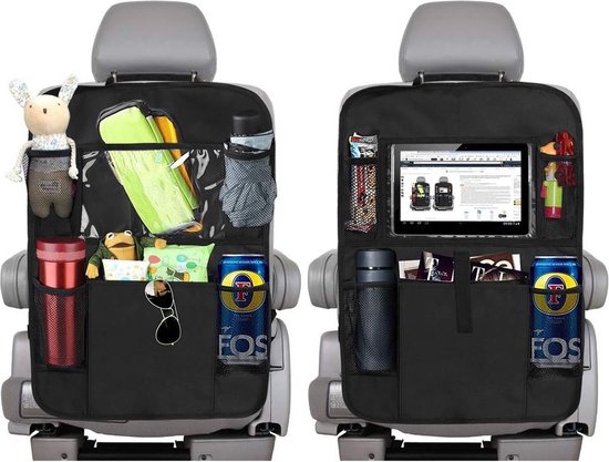 Luxe Autostoel Organizer - Auto Organizer met Tablethouder-Extra veel Opbergruimte - Geschikt voor baby en kinderen. Top Kwaliteit van Luxe
