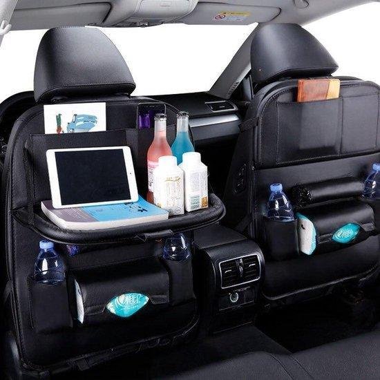 Luxe Autostoel Rugleuning Opbergtas voor iPad en opslag voor dranken,Fijn voor kinderen en vakantie,Kleur Zwart van LUXE.