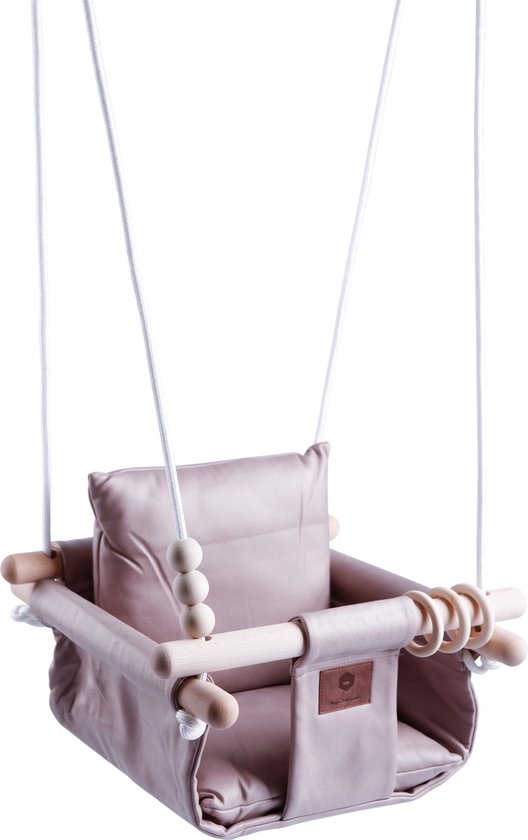 Luxe Baby / Kinder Schommel voor binnen of buiten! - Baby Swing Roze - Schommelstoel inclusief Zachte Kussens, Veiligheidsriem en Bevestigingsmaterialen - Gemonteerd Verzonden! BEKEND VAN TV! van Merkloos