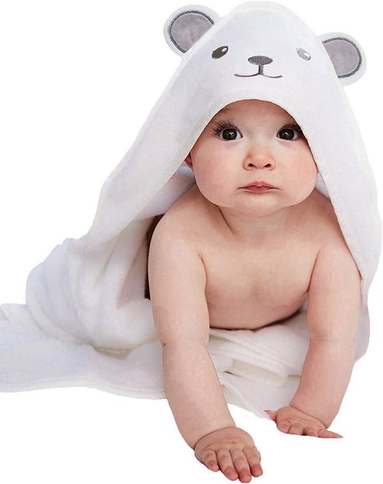 Luxe Bamboe Bamboo Hooded Deken - Zachte Badhanddoek met Panter Oren voor Baby en Peuter - Absorberend en Ideaal als Kraamcadeau