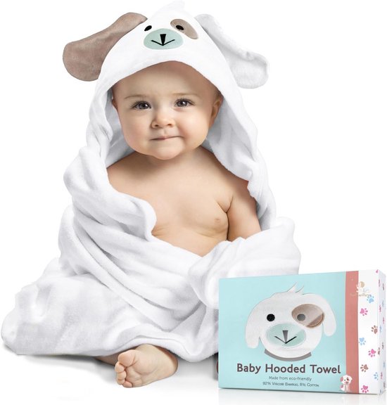 Luxe Katoenen Badhanddoek met Capuchon voor Baby en Peuter | X-Large
