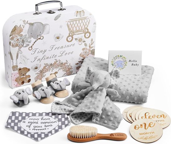 Luxe Kraammand - Geboortemand - Kraamcadeau Meisje of Jongen - Wit van LUXE.