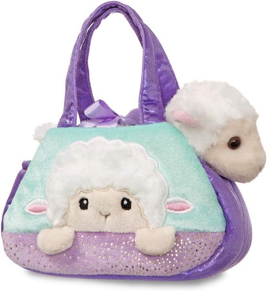 Luxe Pluche Knuffel Lam in Draagtas - Peek-a-Boo Speelgoed