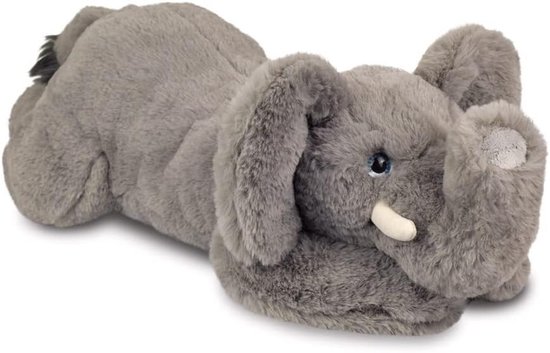 Luxe Pluche Olifant Knuffeldier Grijs - Groot 51 cm - Zacht & Realistisch Speelgoed