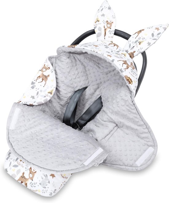 Luxe Universele Baby Voetenzak 90x90cm - Warm & Ademend voor Autostoel of Wandelwagen