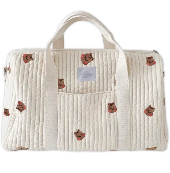 Luxegoed® Luiertas Rugzak, Verzorgingstas voor aan de kinderwagen en Buggy – Schoudertas – Eekhoorn van Merkloos