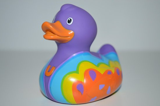 LUXURY BUTTERFLY LOVE DUCK NEW COLOURS 2020  - vlinder en liefdeskriebels badeendBUDDUCK van BudDuck