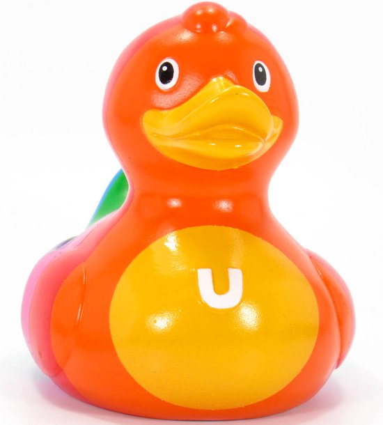 Luxury RAINBOW GAY  Duck van Bud Duck: Mooiste Design badeend ter Wereld   10CM van Lux