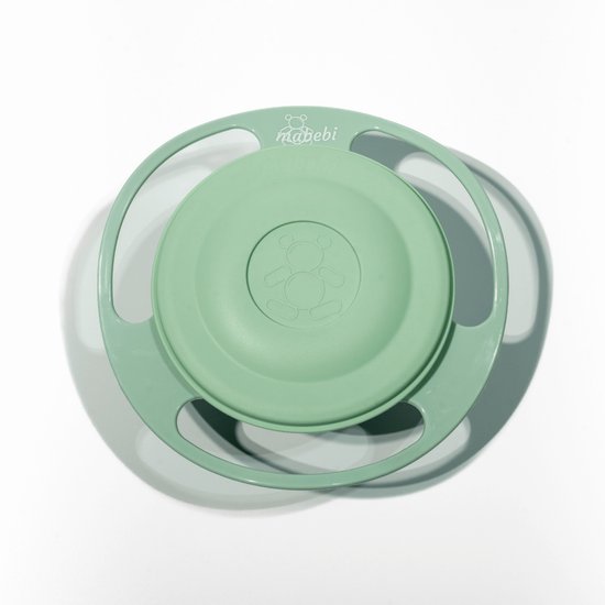 Mabebi - 360° Oefenkom - Snackkom met deksel voor baby en kind - Baby eetkom - Snoepkom met handvaten - Babycadeau - Kraamcadeau - Groen Premium van Mabebi