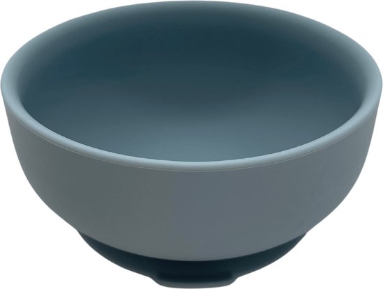 Mabebi - Eetbord voor peuters/ kleuters- Baby kommetje - Siliconen kommetje met zuignap - Kinderservies - Eetgerei - Blauw van Mabebi