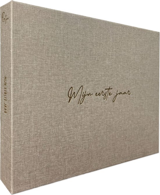 Mae June - Baby invulboek - Baby's Eerste Jaar - Babyboek linnen cover - Mijn Eerste Jaar - Babydagboek - Leg alle bijzondere mijlpalen vast van de zwangerschap tot baby's eerste jaar in dit baby invulboek (0-12 maanden) met 300+ invulvragen van Mae June
