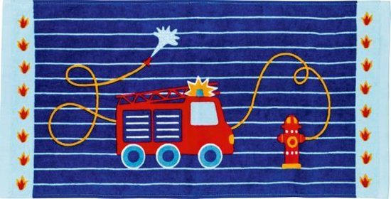 Magische mini Handdoek Brandweer 30 x 60 cm - Spiegelburg - Ideaal voor uitstapjes van Spiegelburg