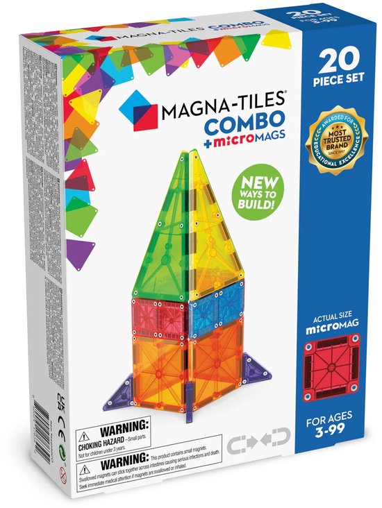 Magna-Tiles | Combo 20 Stuks Set van Merkloos