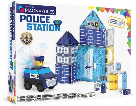 Magna-Tiles | Police Station 35 Stuks Set van Merkloos