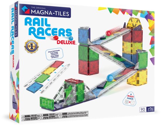 Magna-Tiles - Rail Racers Deluxe 90 Stuks Set