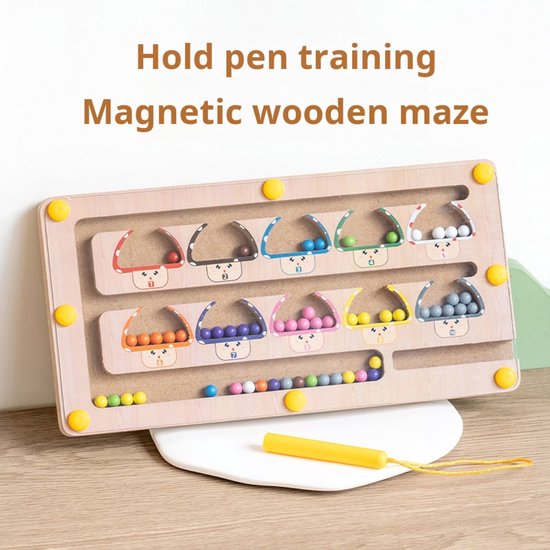 Magnetisch Kleurenlabyrint, Montessori-speelgoed Voor Kinderen Van 2-5 Jaar, Educatief Sensorisch Speelgoed Voor Kinderen, Speelgoed Voor De Ontwikkeling Van De Fijne Motoriek van Comius Sharp
