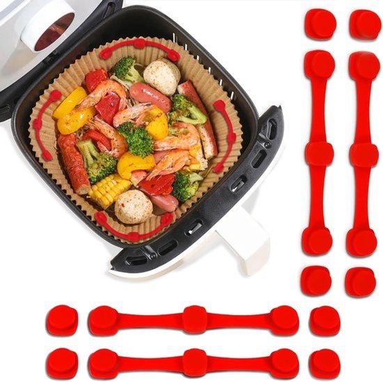 Magnetische Siliconen Bevestiging voor Airfryer - Ideaal voor Koken, Bakken en Gezond Eten