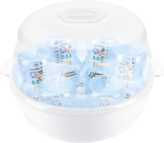 Magnetron Reiniger - Babyfles Stomer - Hygiënisch Reinigen - Stoomreiniging - Tot 6 Flessen - Wit