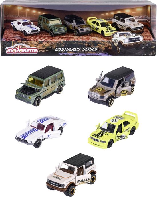 Majorette Auto CastHeads serie 5 stuks Kant-en-klaar model Personenauto (model) van Majorette