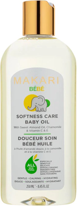 Makari - Massageolie - Baby olie - Verzacht en voedt de babyhuid - 250 ml van Makari