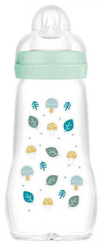 MAM – 260 ml glazen babyfles – Nature Aqua – Flow 2 – SkinSoft