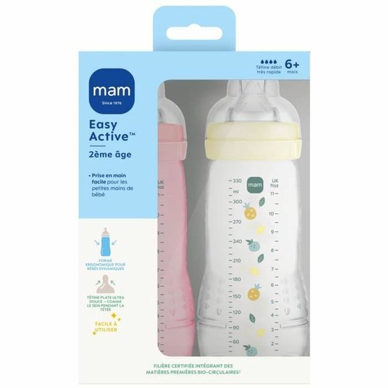 MAM – 330 ml – Babyflesjes – Easy Active – 2-pack