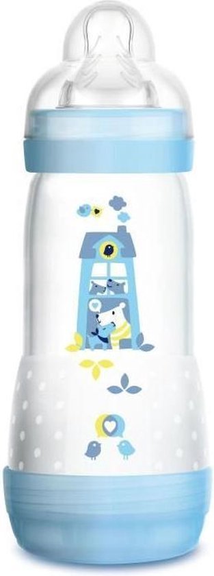 MAM Anti-Colic Easy Start-fles - 320 ml - 0 tot 6 maanden - Speenstroom 3 - Boy van Merkloos
