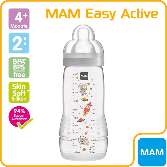 MAM Babyfles Easy Active 4+ mnd - 330 ml